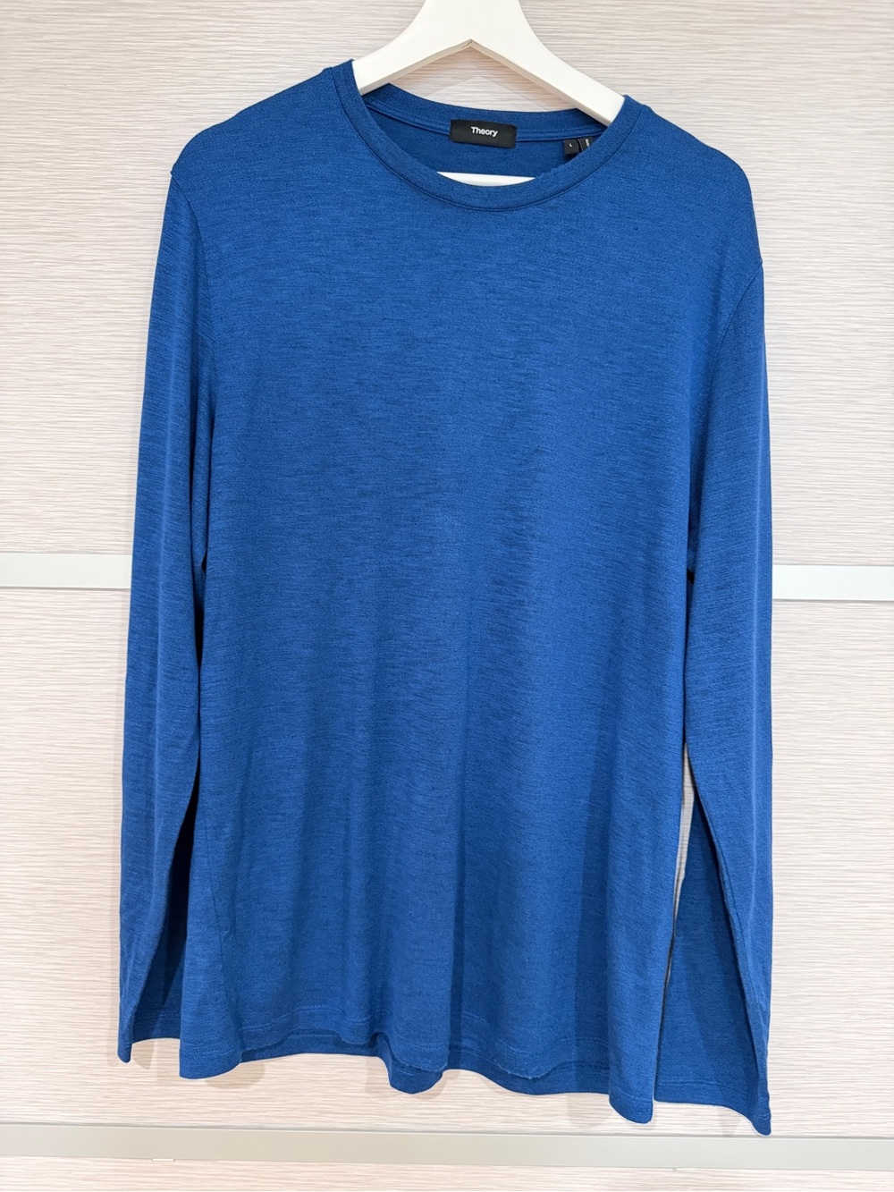 THEORY Mens Long Sleeve Shirt in Blue sz. Large
